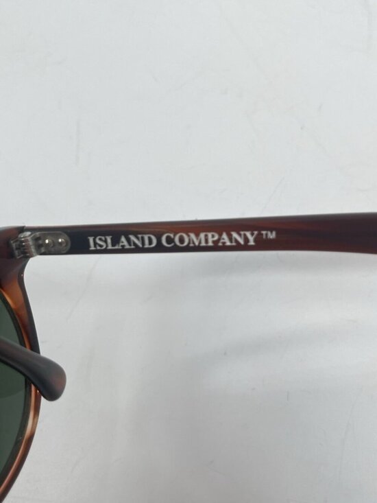 Island Company Amber Tortoise Oval Sunglasses Brown Lens Vintage Style Unisex main image 6